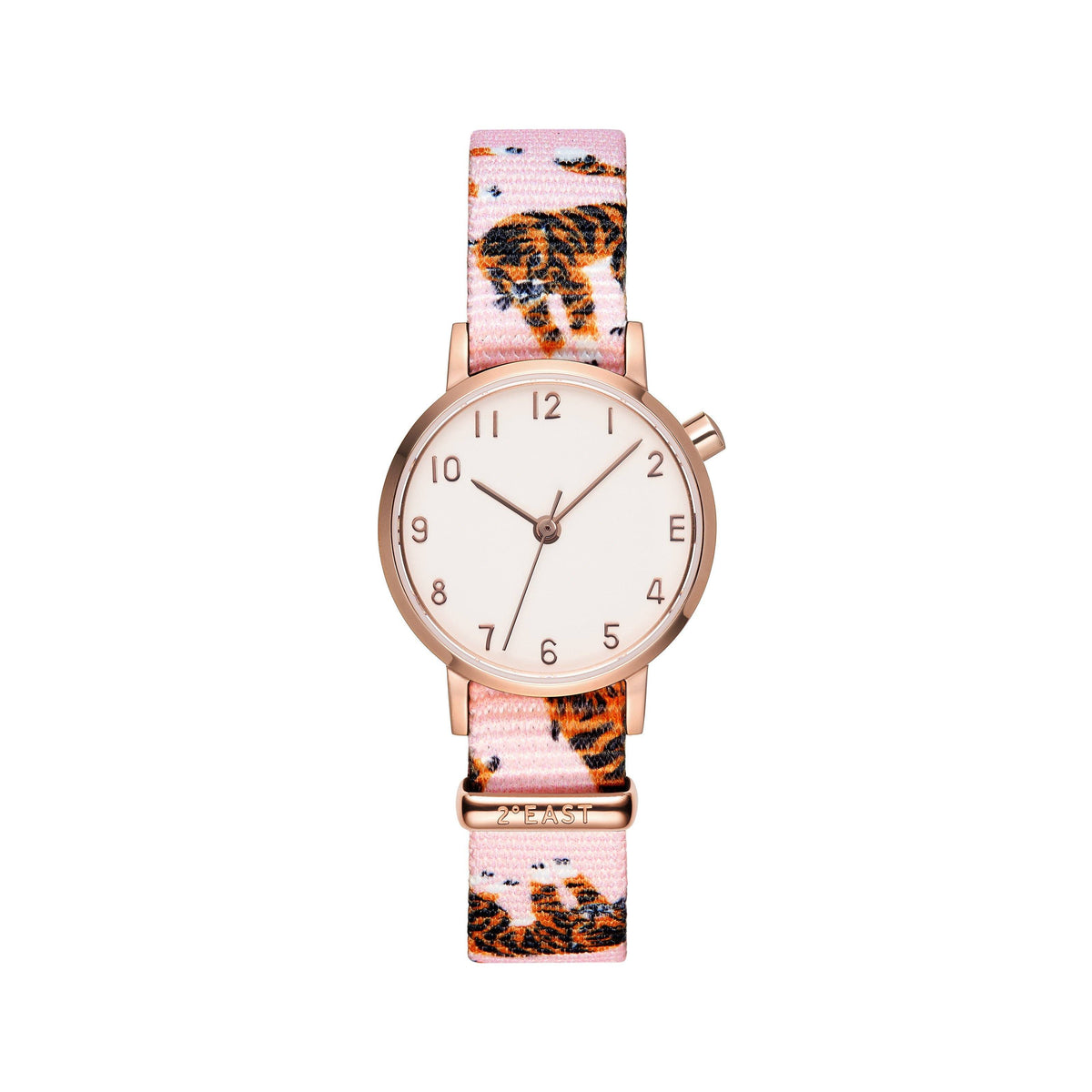 The White and Rose Gold Watch - Tiger (Kids)