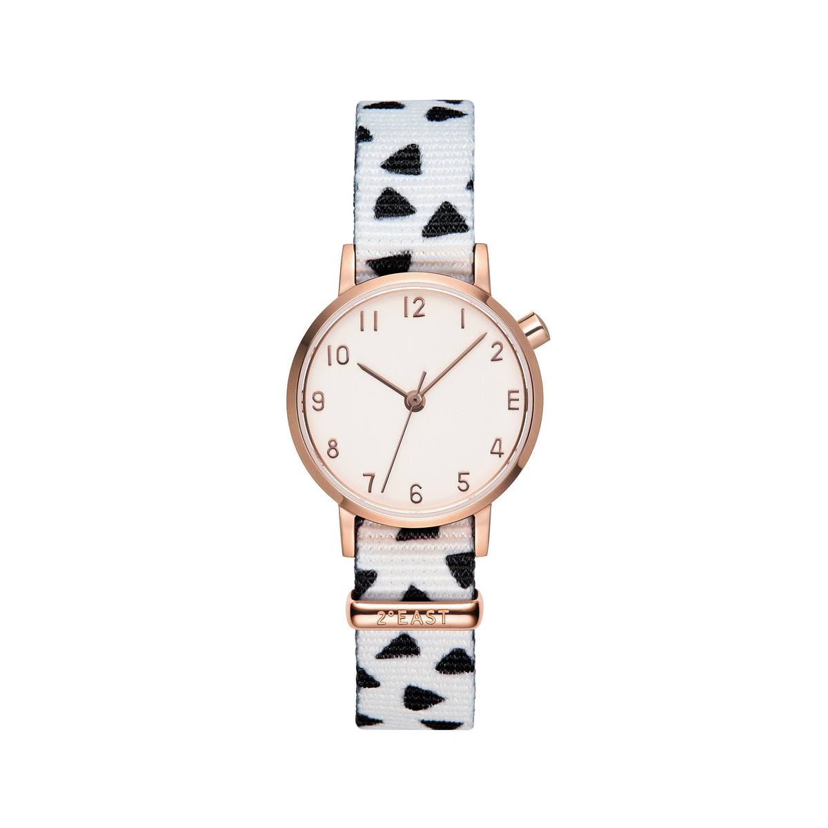 The White and Rose Gold Watch - Triangles (Kids)